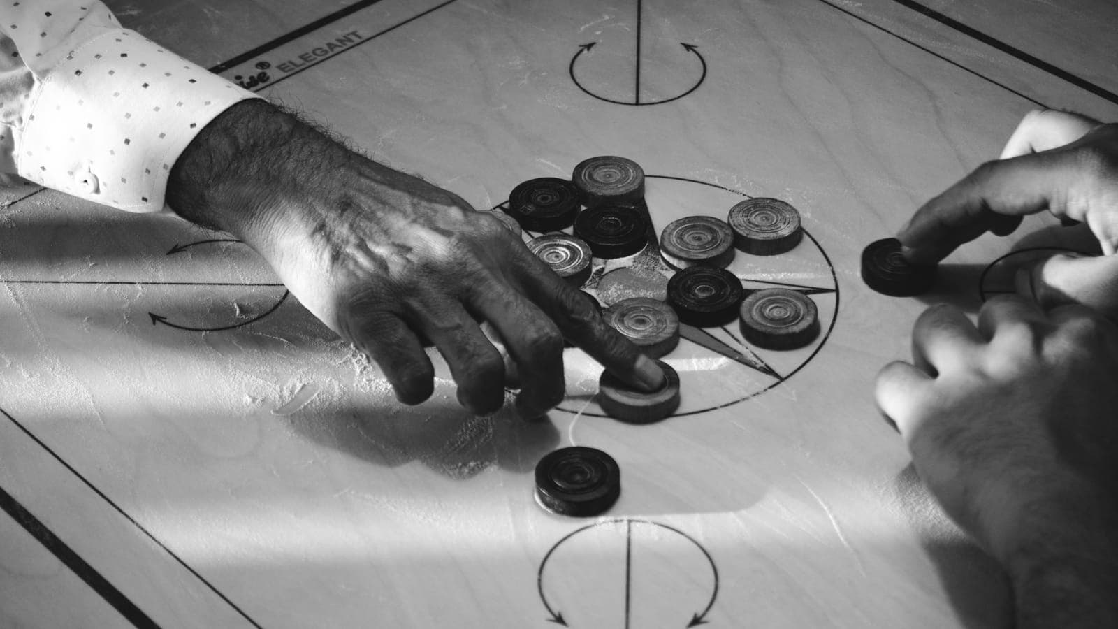 Carrom action