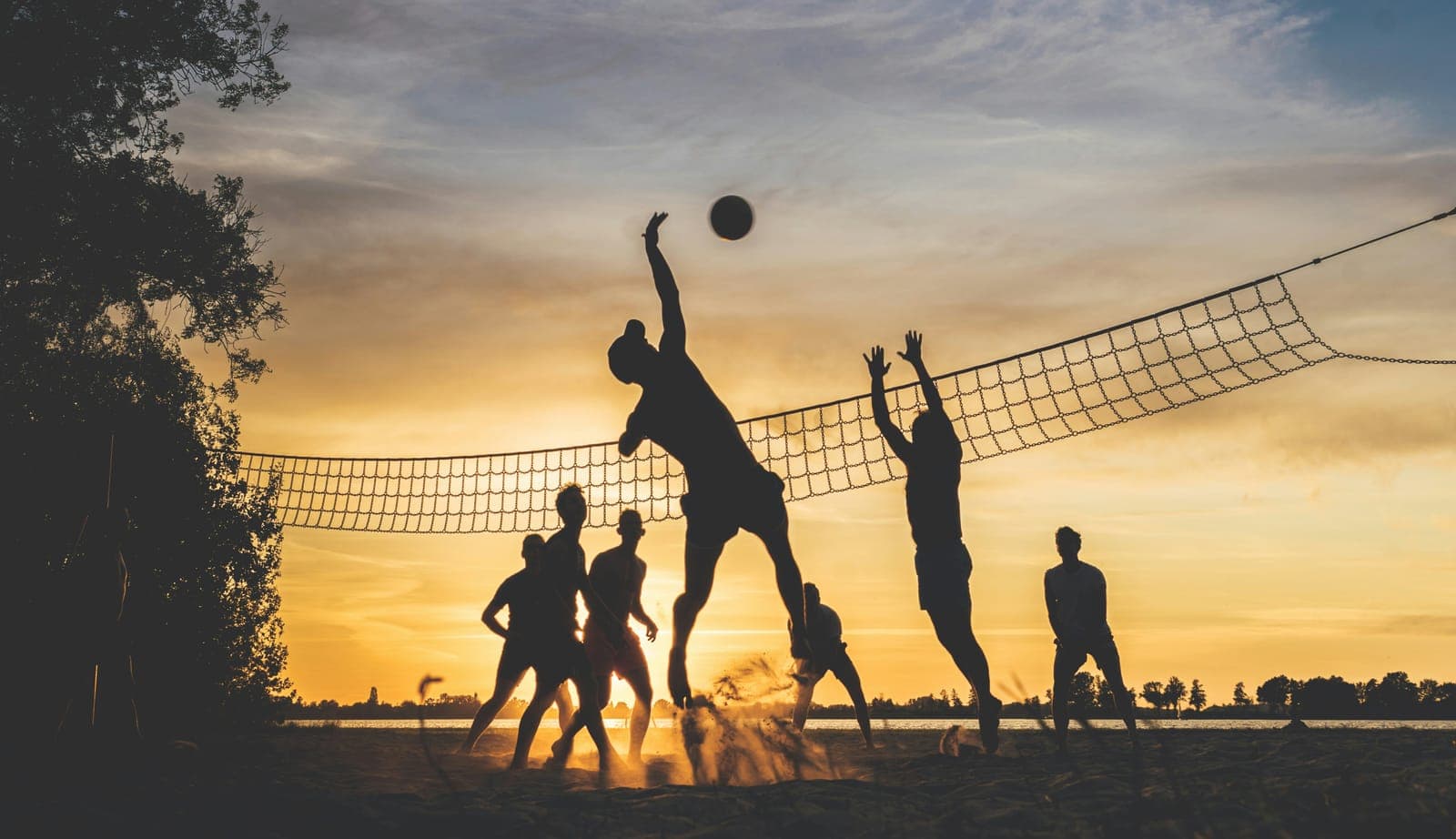 Volleyball action